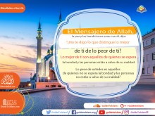 Lo mejor de ti son aquellos de quienes se espera la bondad y las personas están a salvo de su maldad